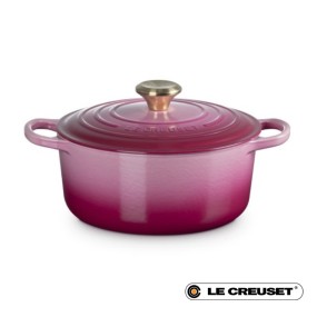 24CM SIGNATURE ENAMELLED CAST IRON ROUND CASSEROLE...