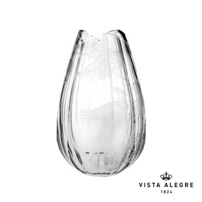 VASE ENGRAVED BLUE BIRD